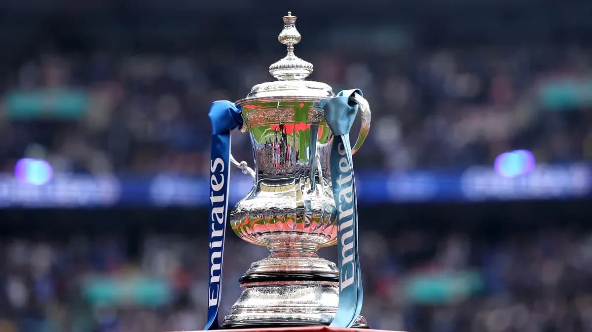Emirates FA Cup trophy on display at venue
