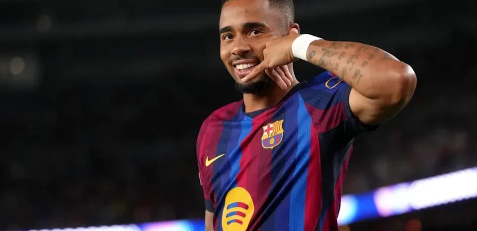 Player celebrating a goal with phone gesture