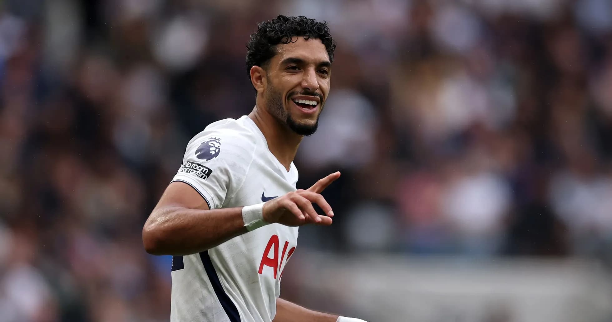 Player celebrating during a Premier League match