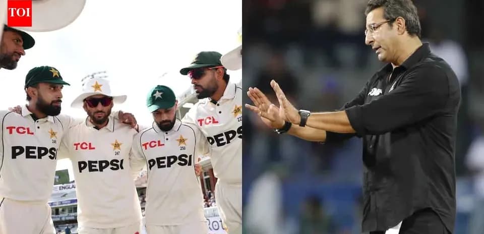 Pakistani cricket team huddled; coach giving instructions