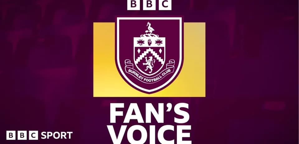 Burnley Football Club logo with 'Fan's Voice' text