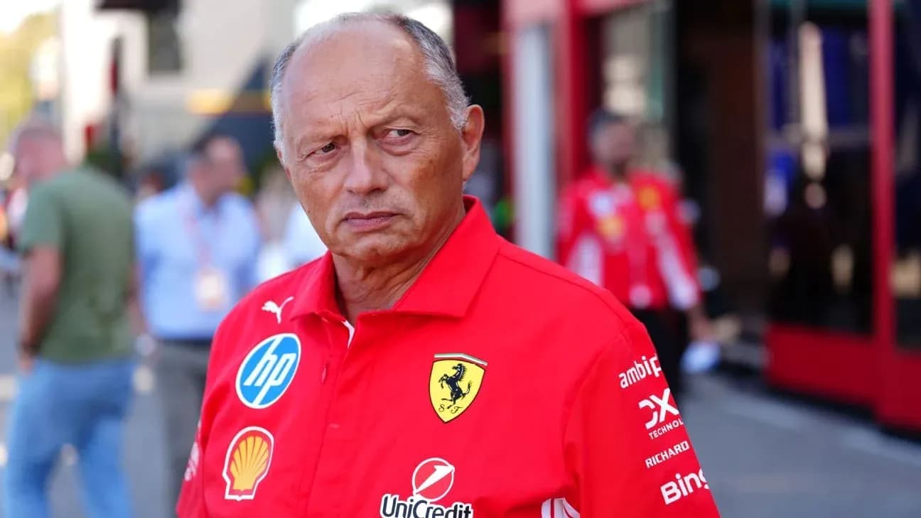 Team principal in Ferrari uniform at the paddock Team principal in Ferrari uniform at the paddock