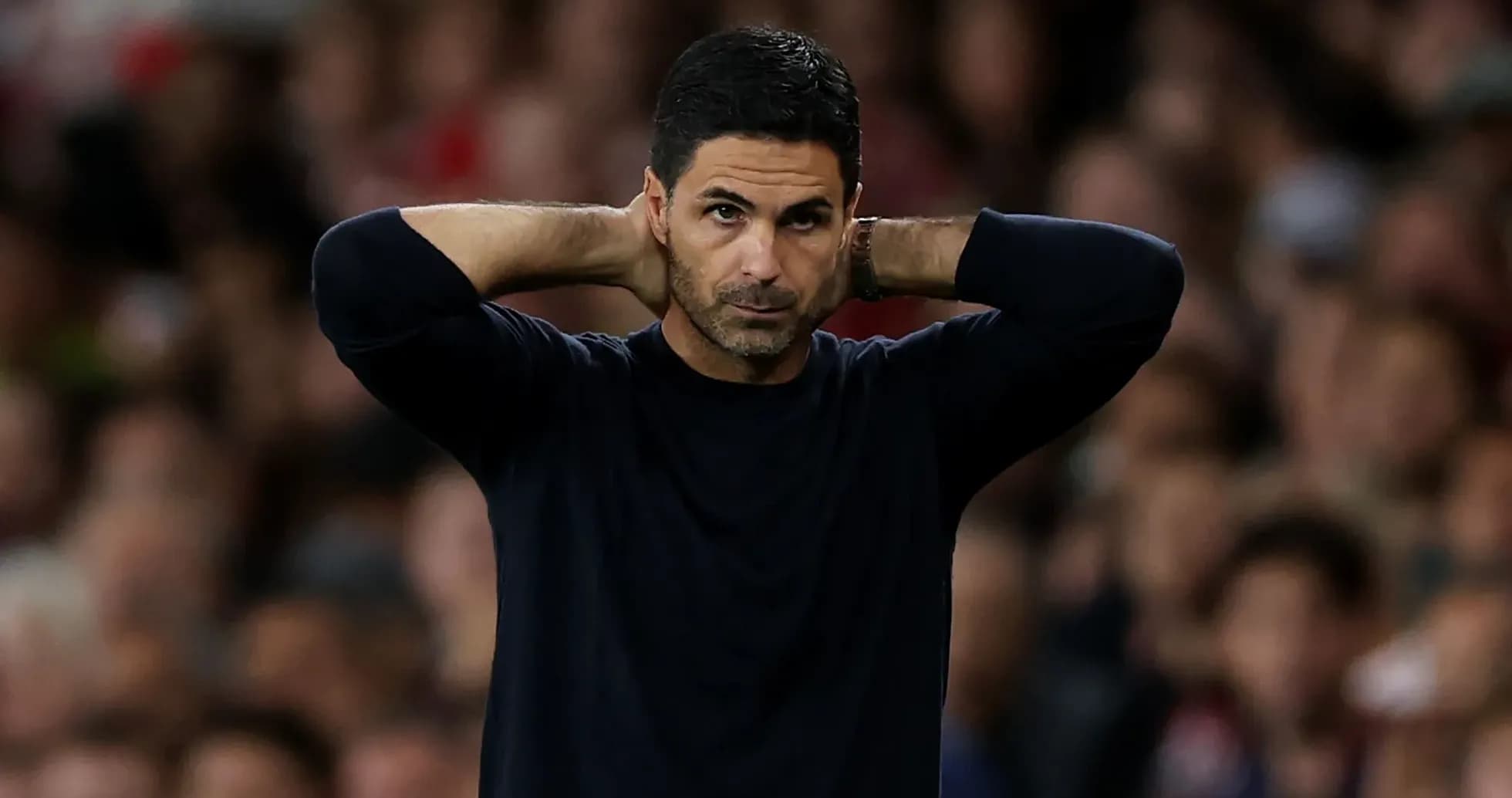 Manager with hands on head during match Manager with hands on head during match