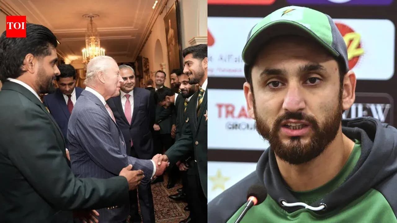 Pakistan cricket team meeting dignitaries and player speaking Pakistan cricket team meeting dignitaries and player speaking