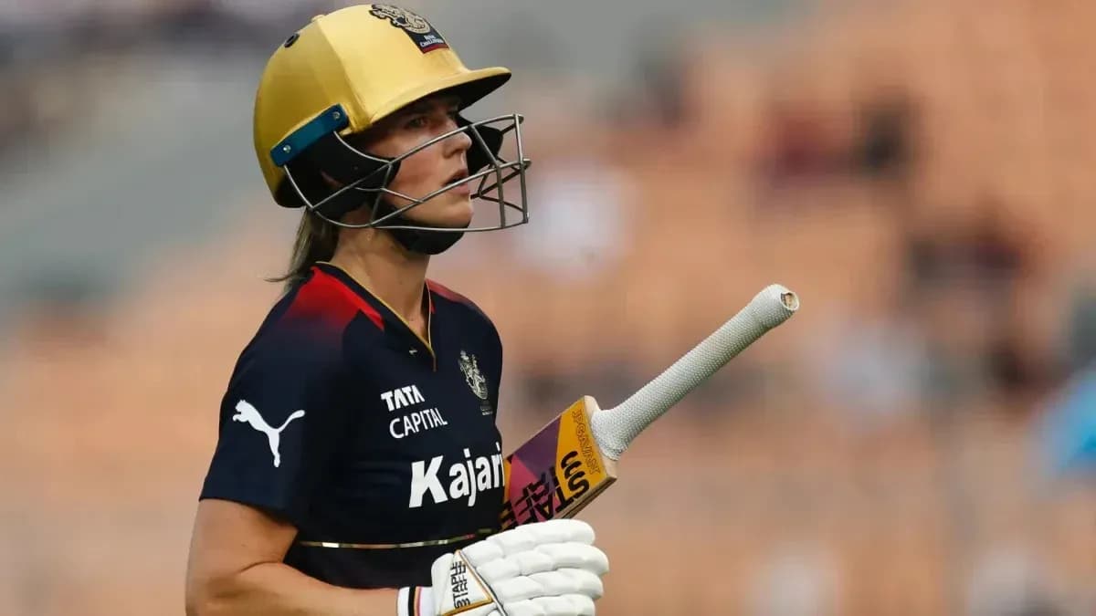 Cricketer in helmet walking with bat on field Cricketer in helmet walking with bat on field