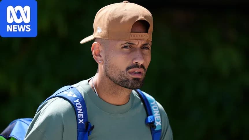 Player walking with tennis bag and cap Player walking with tennis bag and cap