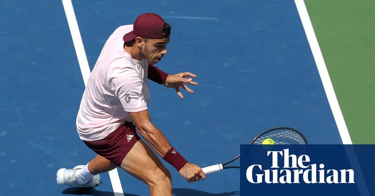 Tennis player executing a forehand shot on court Tennis player executing a forehand shot on court