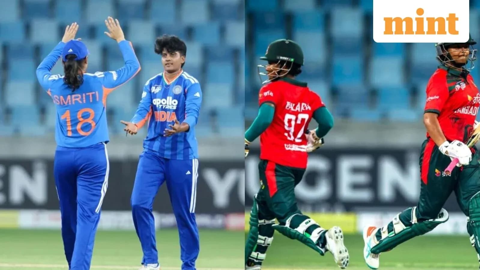 Players from India and Bangladesh during cricket match Players from India and Bangladesh during cricket match