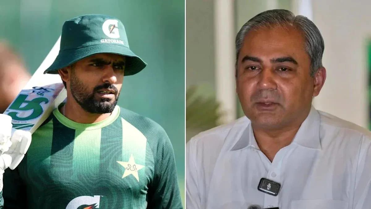 Cricketer and official during media interactions Cricketer and official during media interactions