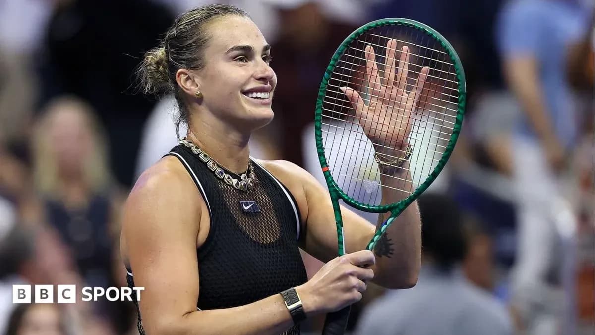 Tennis player waving with racket after match Tennis player waving with racket after match