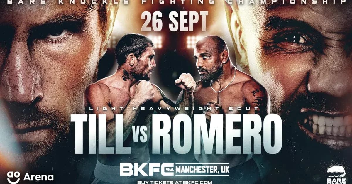 Promotional poster for BKFC 94: Till vs Romero Promotional poster for BKFC 94: Till vs Romero