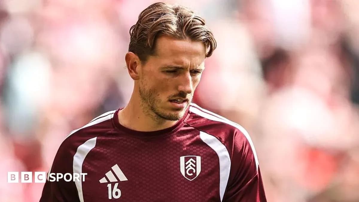 Player wearing Fulham kit during warm-up session Player wearing Fulham kit during warm-up session