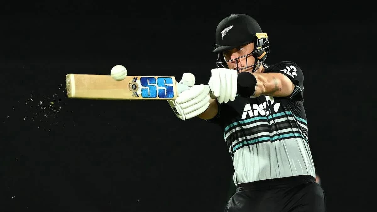 Batsman striking a cricket ball with bat Batsman striking a cricket ball with bat