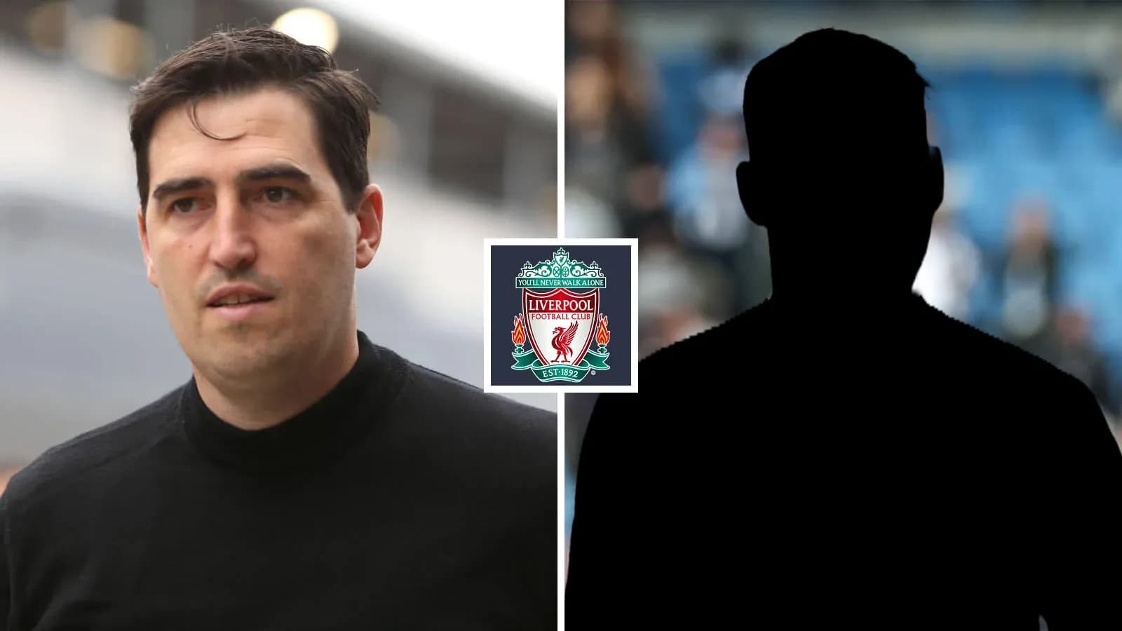 Man walking near Liverpool FC logo on display Man walking near Liverpool FC logo on display