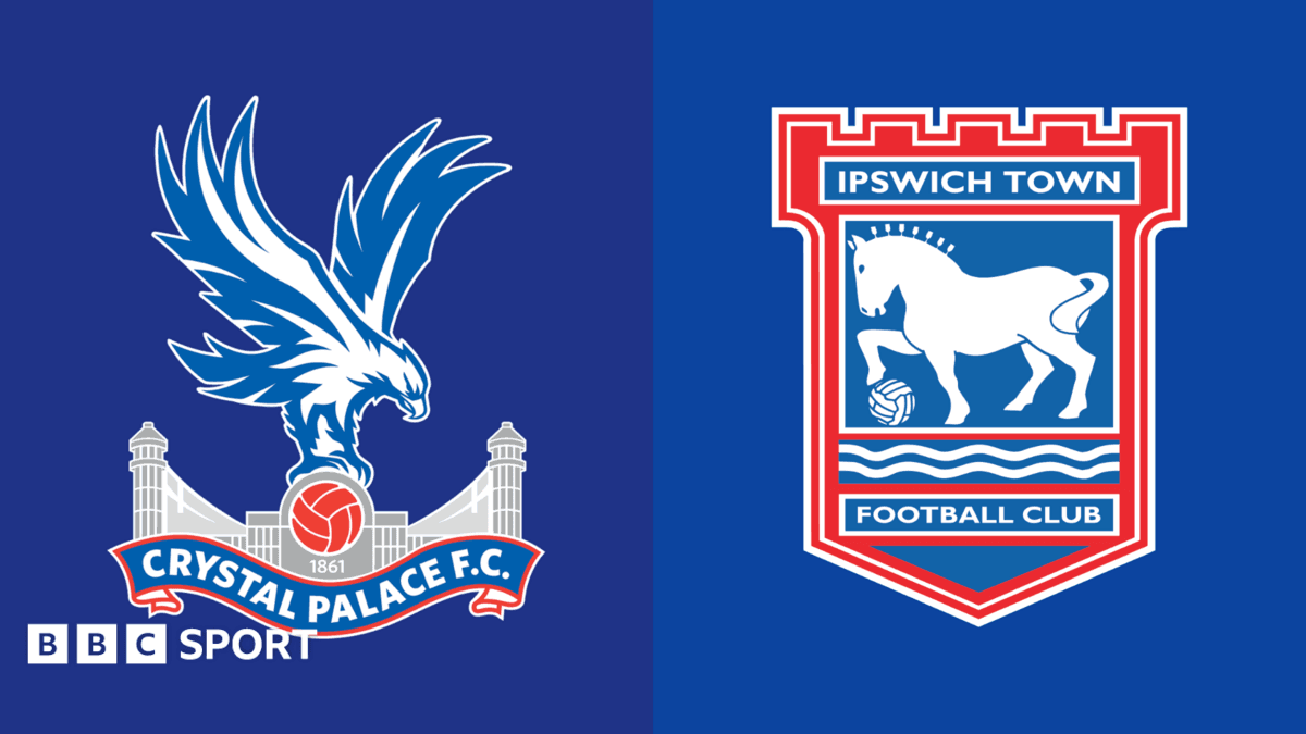 Logos of Crystal Palace and Ipswich Town football clubs Logos of Crystal Palace and Ipswich Town football clubs