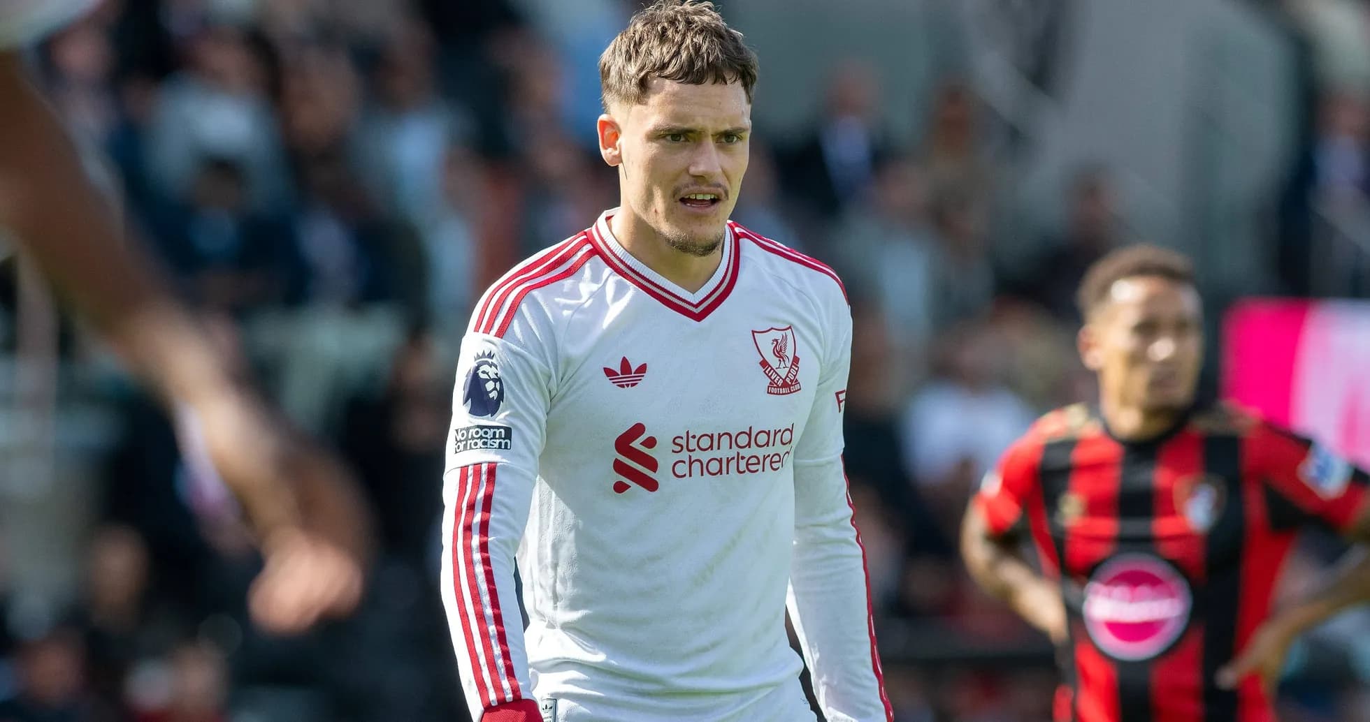 Liverpool player on the pitch during match Liverpool player on the pitch during match