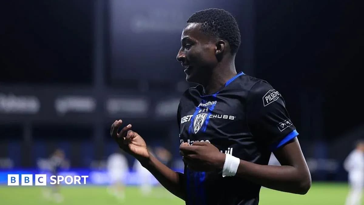 Player celebrating on the field during a match Player celebrating on the field during a match