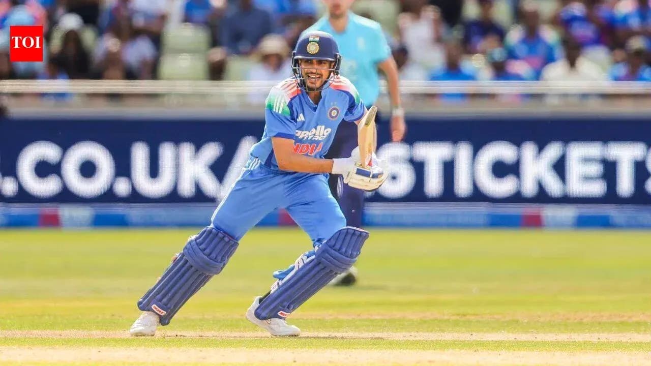 Batsman playing a shot during cricket match Batsman playing a shot during cricket match