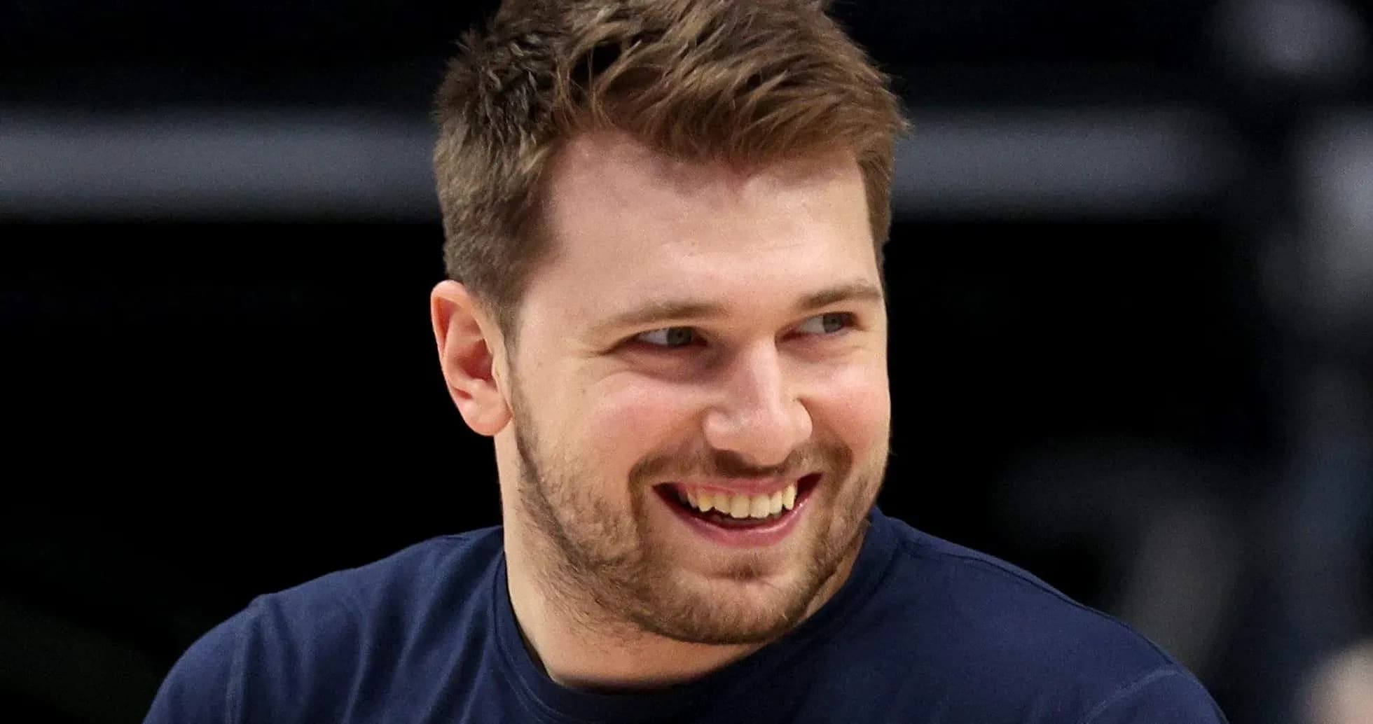 Player smiling during warm-up before game Player smiling during warm-up before game