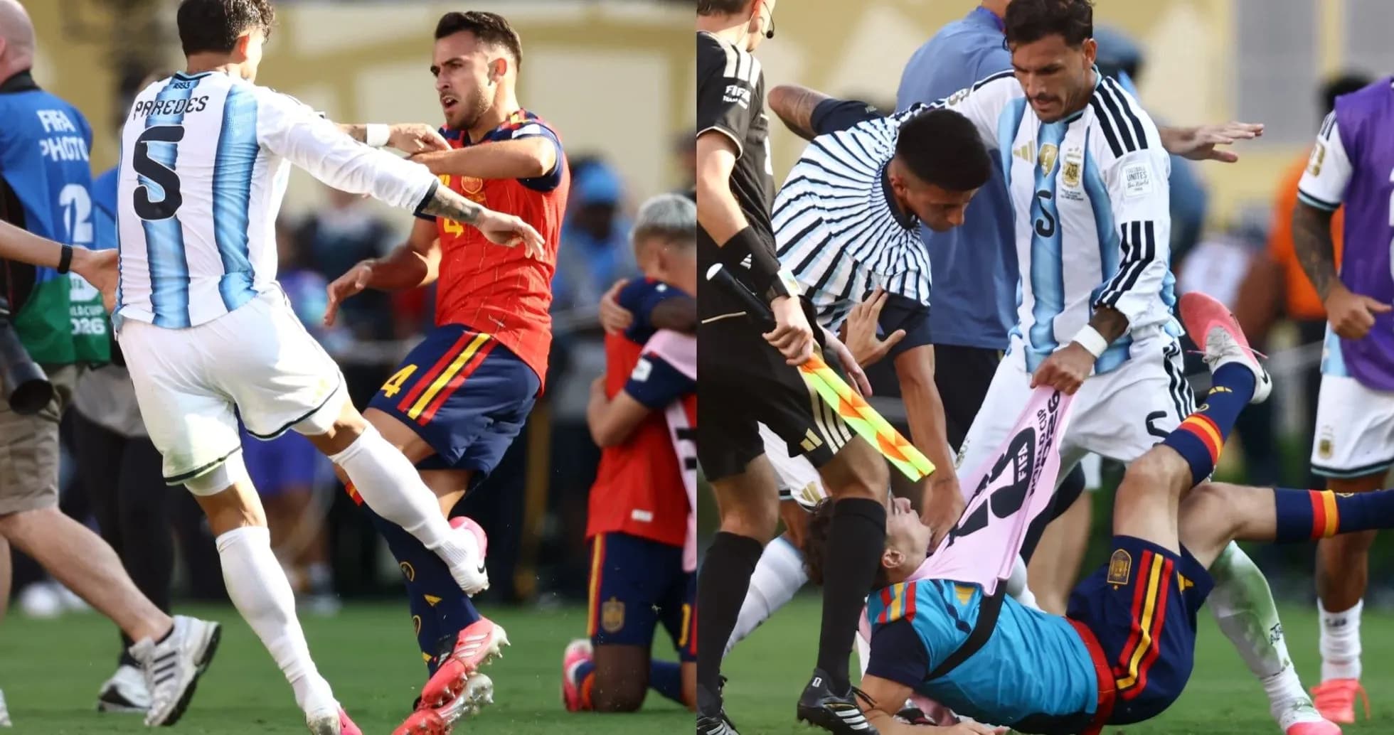 Players involved in a physical altercation during match Players involved in a physical altercation during match