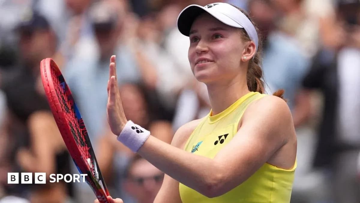 Tennis player waving with racket in hand Tennis player waving with racket in hand