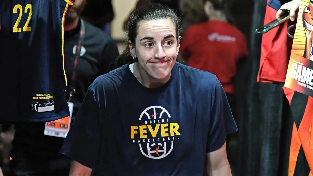 Player in Indiana Fever shirt entering arena Player in Indiana Fever shirt entering arena