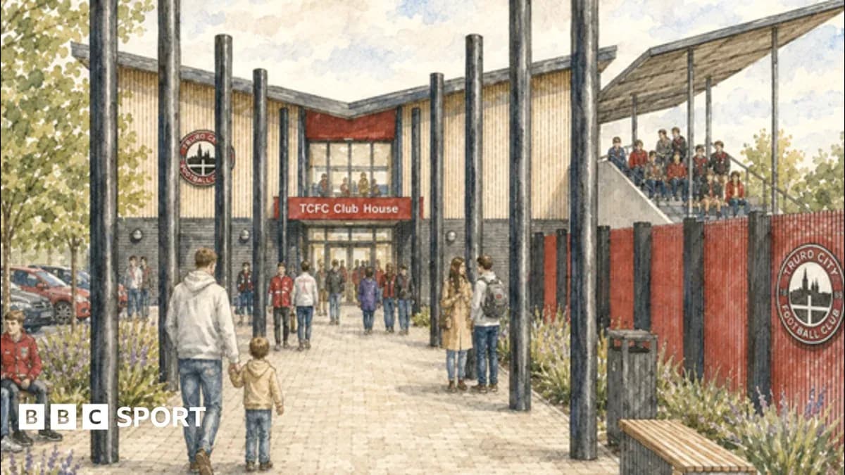 Illustration of TCFC Club House entrance with visitors Illustration of TCFC Club House entrance with visitors