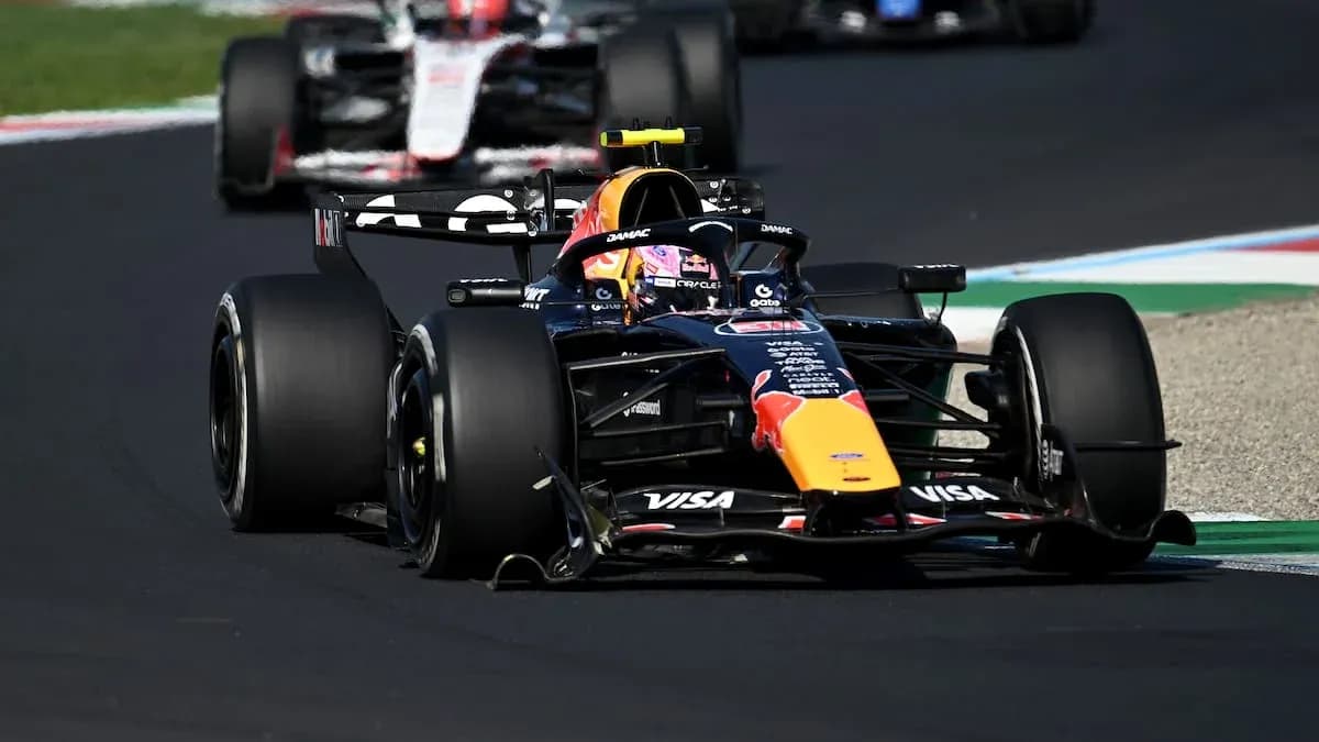 Red Bull Racing car on track during Formula 1 race Red Bull Racing car on track during Formula 1 race