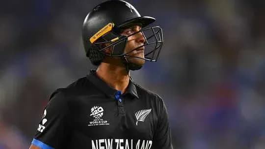 New Zealand cricketer walking off after dismissal New Zealand cricketer walking off after dismissal