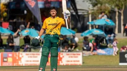 Batter celebrating after scoring a run in cricket match Batter celebrating after scoring a run in cricket match